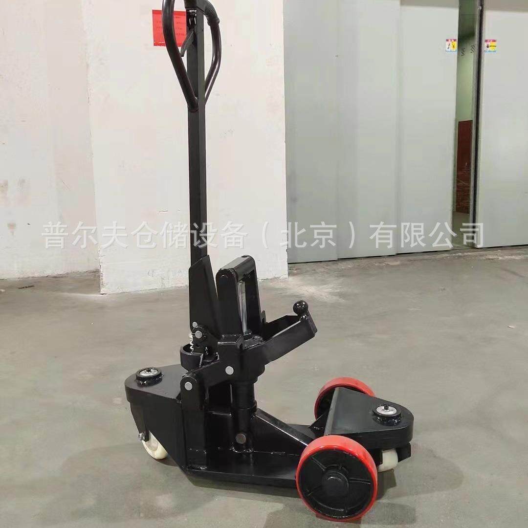 纺织印染行业A字架手动可升降牵引车 搬运车手推牵引车布架拖车