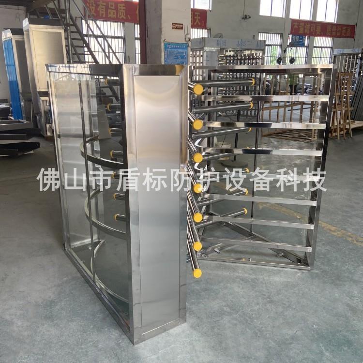 景区公园出口防撞排队手推半高旋转门超市通道入口单向半高旋转闸