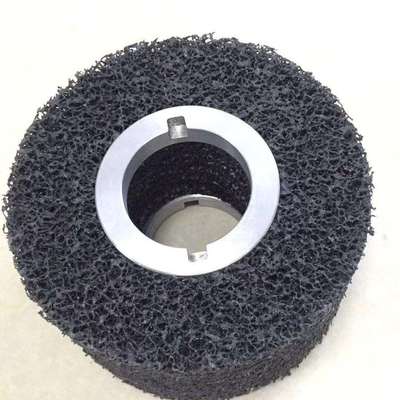 黑金刚黑霸王7S XCS无纺布CS-WR尼龙卷紧轮抛光轮拉丝轮8X4 1/2X3