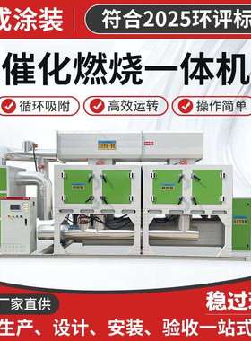 催化燃烧设备一体机厂家工业废气处理设备RCO活性炭吸附脱附装置