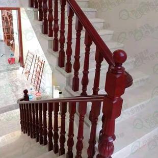 楼梯扶手实木立柱栏杆烤漆护栏室内家用M9款95*95*1200大柱