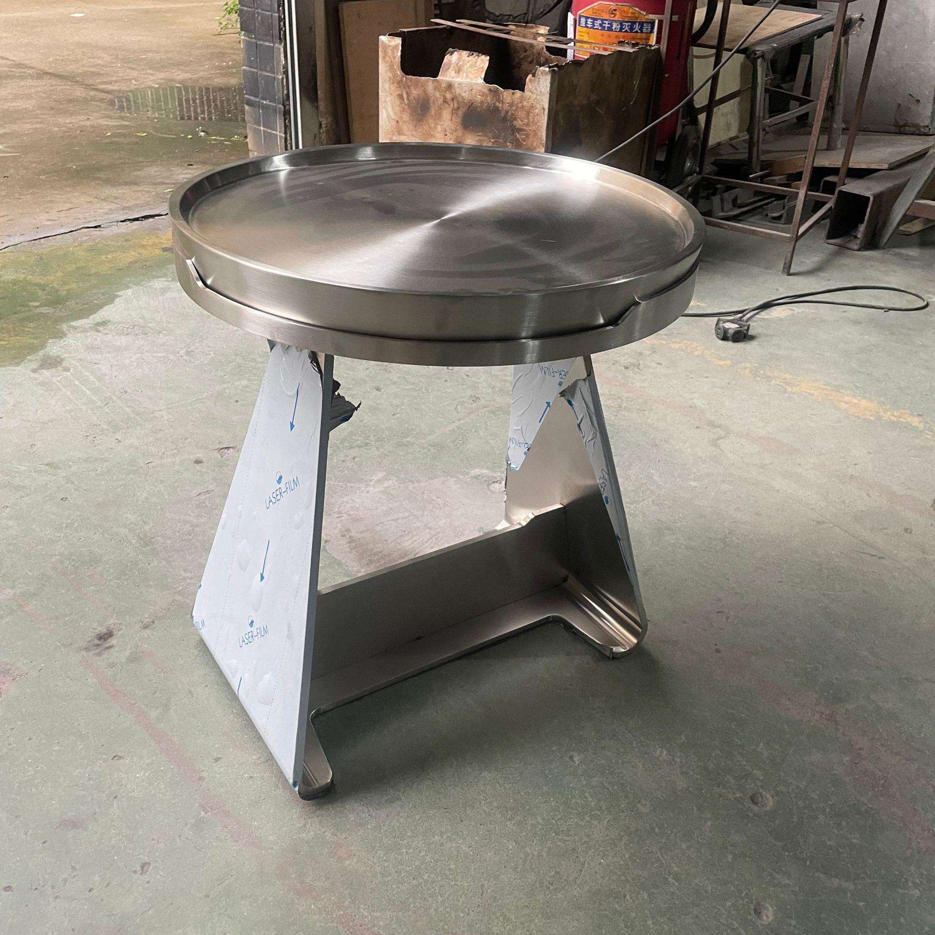 不锈钢客厅迷你小茶几 现代简约咖啡厅小圆桌沙发小边几厂家