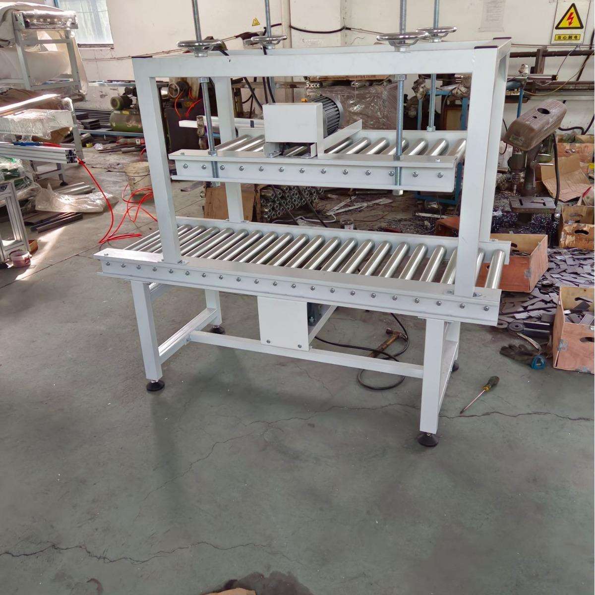 10-25升广口机油桶封盖 压盖滚筒输送机 塑料桶压盖输送机