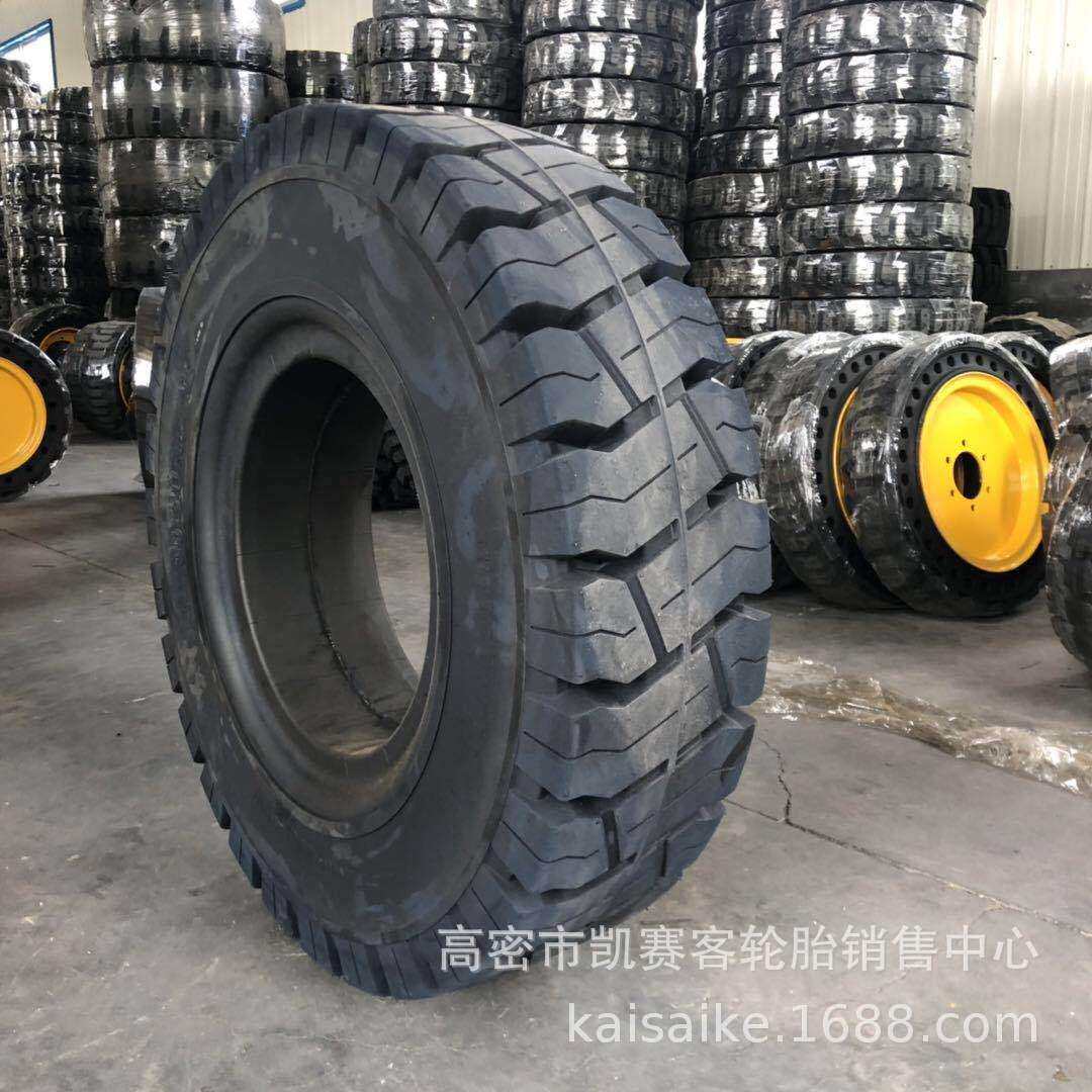 矿山自卸车实心卡车轮胎12.00 1200-20工程全实心配套钢圈