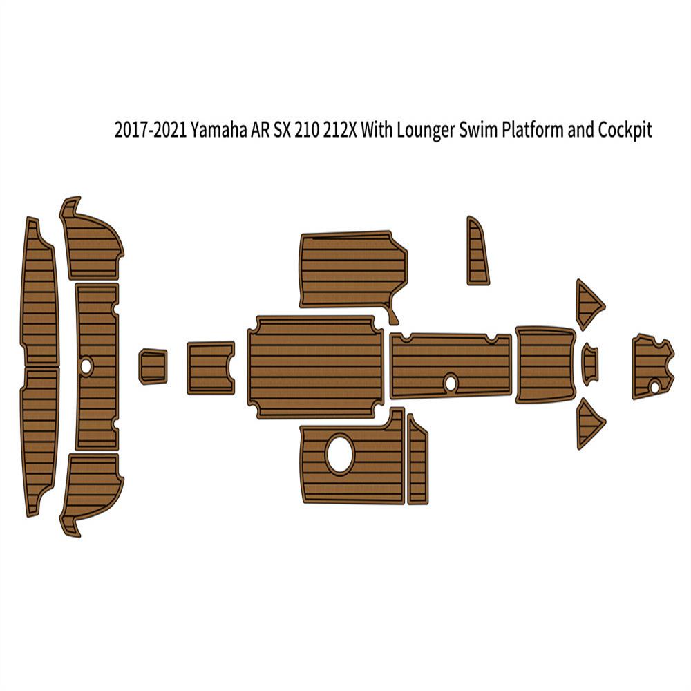 2017-2021 Yamaha AR/SX 210/212X Lounger 游艇船舶EVA柚木地板