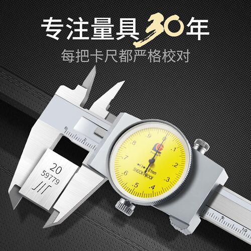广陆带表卡尺0-300mm油标0-1z50高精度0-200mm代表油表戴游标卡尺