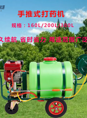 手推式汽油打药机农业喷雾机各种优惠型号蔬菜大棚果树推车式打药