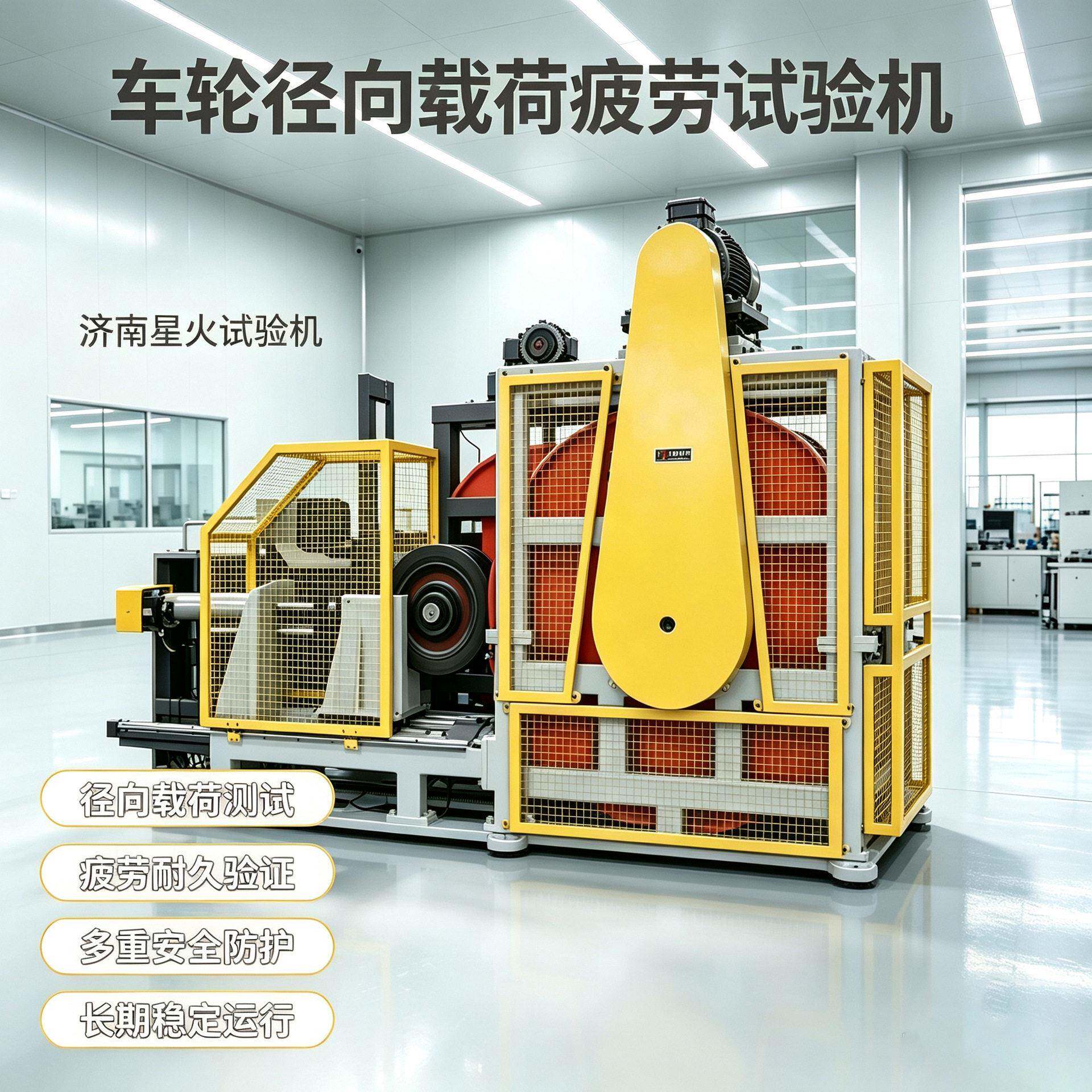 车轮疲劳试验机径向载荷重型车轮胎疲劳双工位轮毂耐久性能