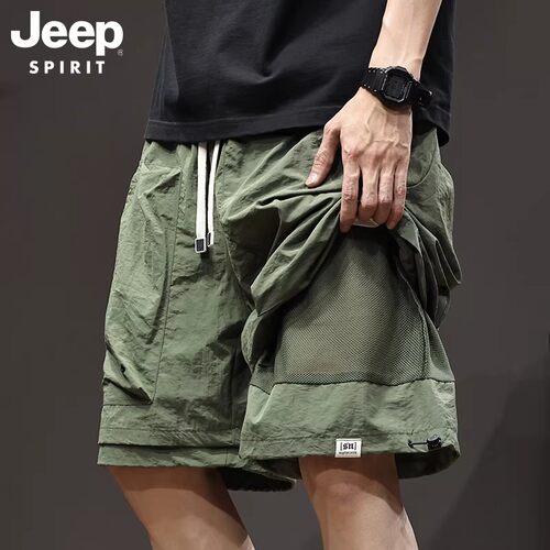 JEEPSPIRIT速干户外工装短裤