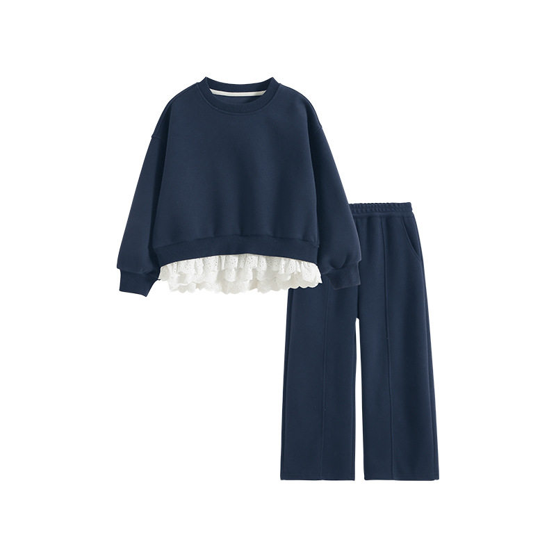 2026新款女童春装套装儿童春秋卫衣女孩洋气时髦春季卫裤子两
