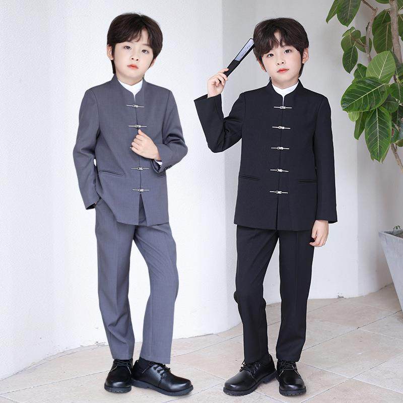 2026新款男童套装新中式唐装儿童国风复古立领中山装学生主持,童装/婴儿装/亲子装,儿童运动套装,淘宝优惠券,粉丝福利购,淘宝优惠卷