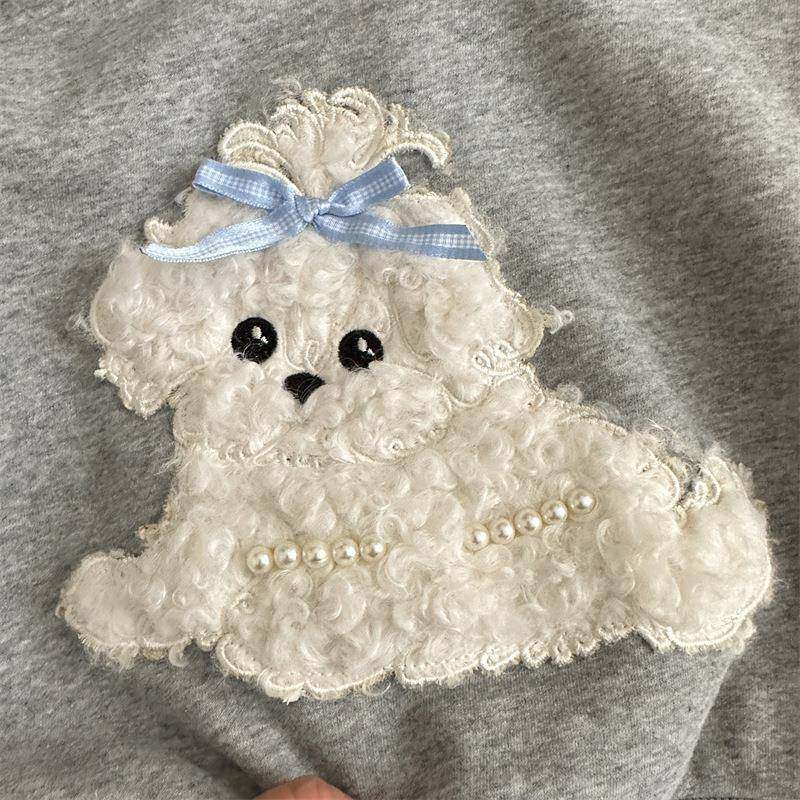 2026新款喜范冬季新品女小童可爱小狗470g加绒加厚套装宝,童装/婴儿装/亲子装,儿童运动套装,淘宝优惠券,粉丝福利购,淘宝优惠卷