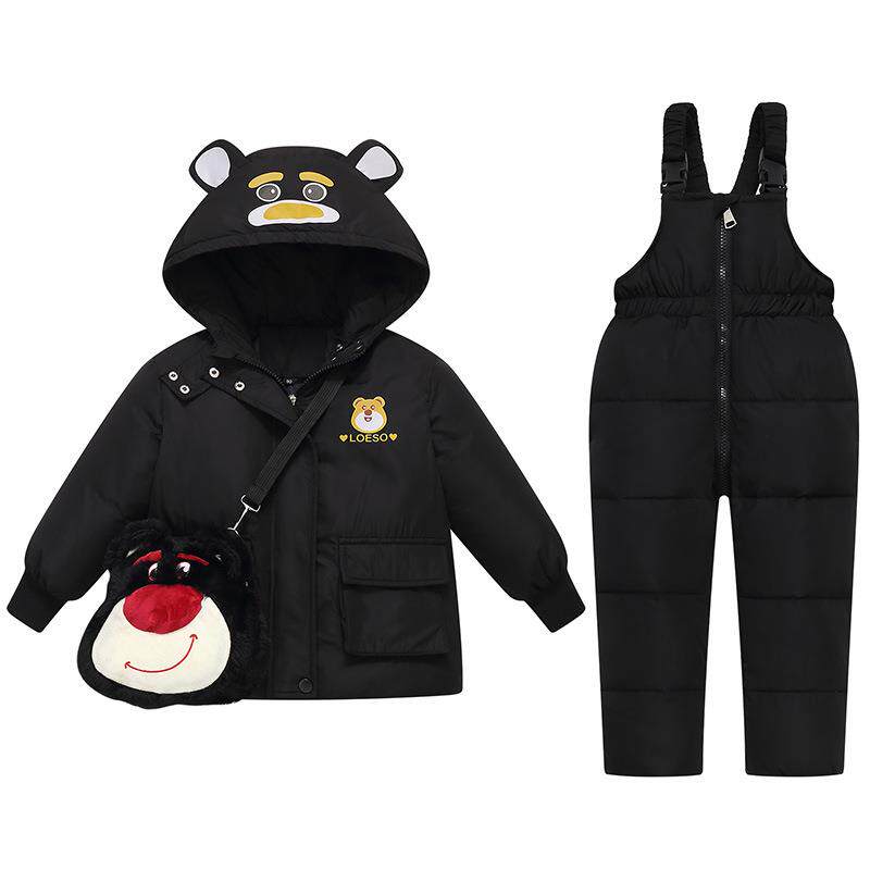 2026新款宝宝羽绒服男童套装女童婴儿洋气加厚小童1-6岁冬