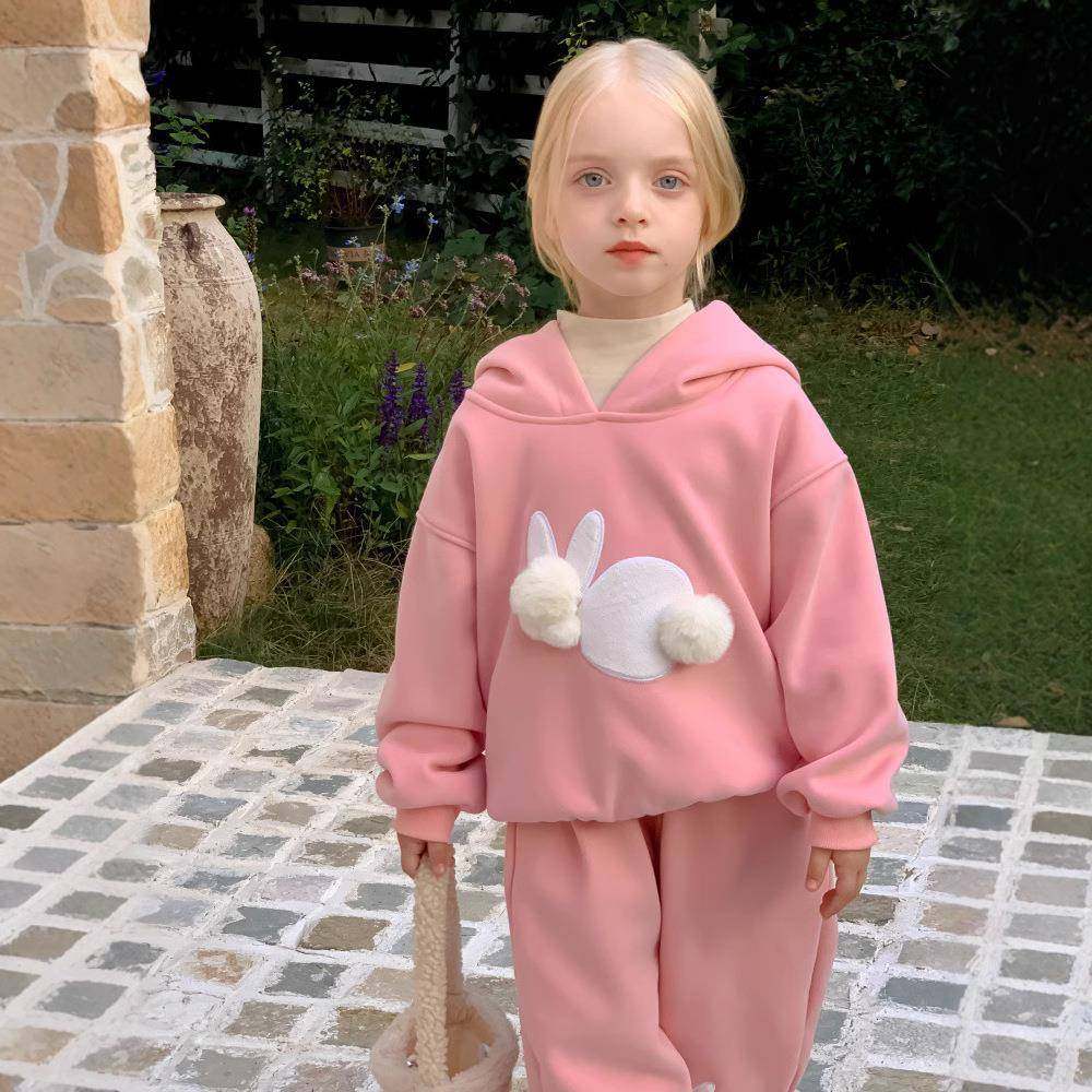 2026新款女童加绒套装秋冬时髦洋气女宝宝加厚保暖连帽卫衣两,童装/婴儿装/亲子装,儿童运动套装,淘宝优惠券,粉丝福利购,淘宝优惠卷