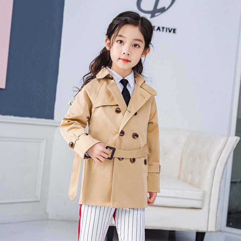 2026新款女童装秋装韩版中长款儿童风衣女宝宝小孩春秋款洋气外套