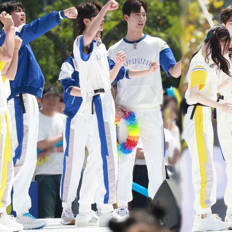 2026新款奔跑吧跑男同款亲子夏装一家三口四口运动休闲全家装套装