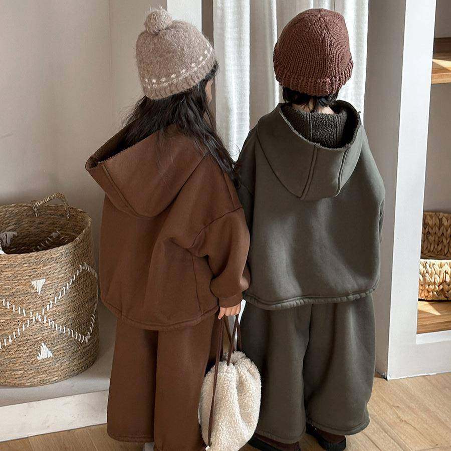 2026新款佳叶童品儿童冬季一体绒连帽卫衣男女宝宝加厚卫裤两,童装/婴儿装/亲子装,儿童运动套装,淘宝优惠券,粉丝福利购,淘宝优惠卷