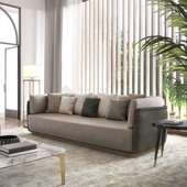 意式 轻奢布艺沙发后现代设计师大户型别墅客厅沙发组合套装 家具