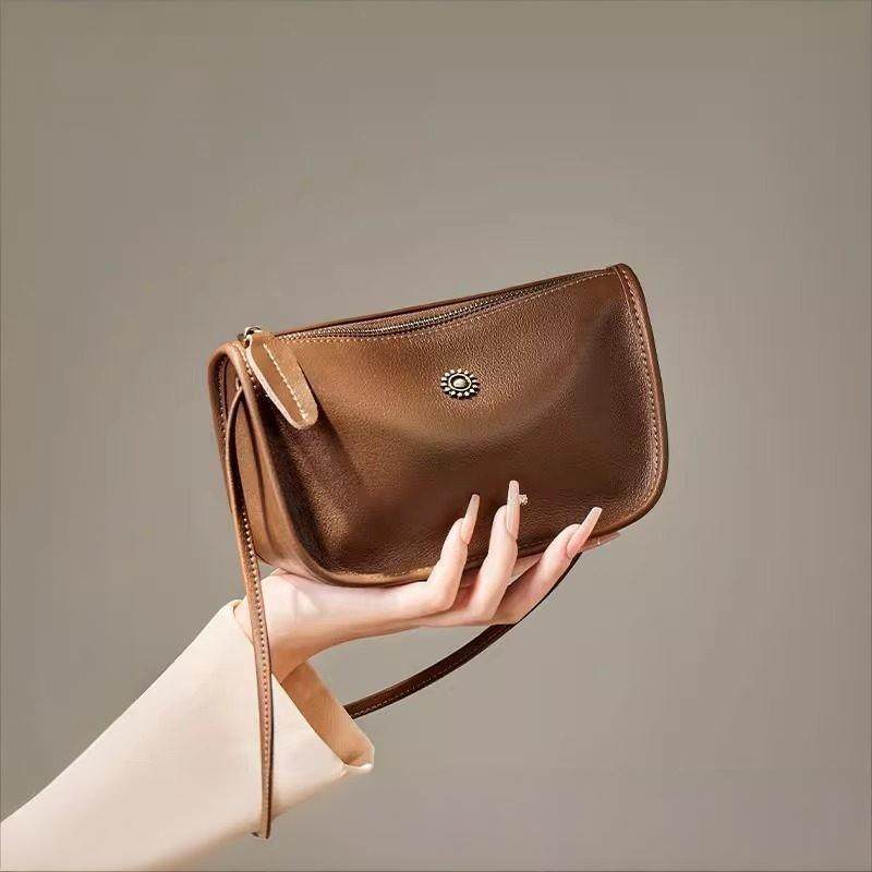 纳兰杜斜挎包女包2025新款植鞣小包包女款棕色饺子包女真皮单肩包,箱包皮具/热销女包/男包,通用款女包,淘宝优惠券,粉丝福利购,淘宝优惠卷