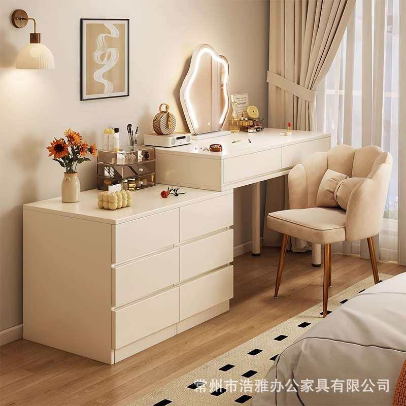 实木芯梳妆台卧室简约2025新款奶油风化妆桌斗柜一体主卧化妆台,3C数码配件,其它配件,淘宝优惠券,粉丝福利购,淘宝优惠卷