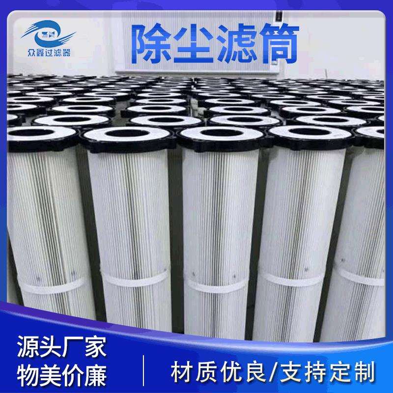 除尘滤筒工业除尘筒芯电厂除尘滤筒抛丸机喷砂机除尘滤芯