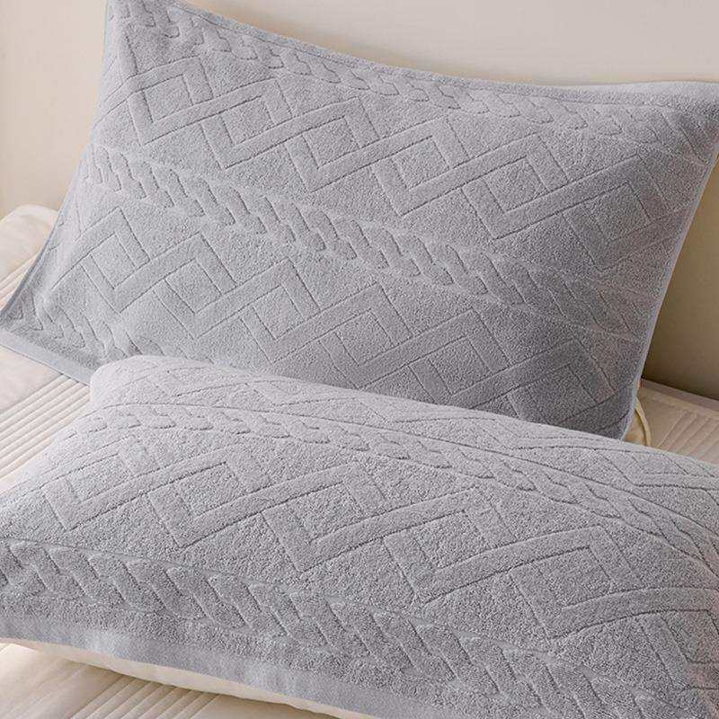 2025新款纯棉枕巾全纯棉枕头巾80年代上海老式复古怀旧毛圈枕巾盖