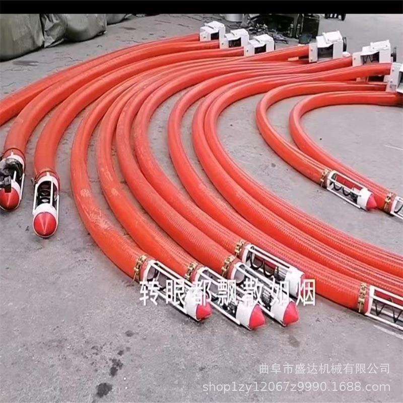 农用小型4寸6米自吸式软管抽料机颗粒物料无破损卸料机手提吸粮机
