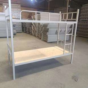 上下铺床二层建筑工地学校双人上下床工人上下铺铁架床简易出租屋