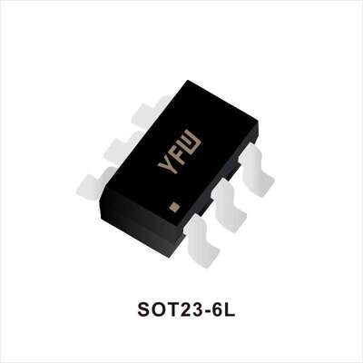 小信号三极管  MMDT2222AF  SOT23-6L封装印字  K1P YFW/佑风