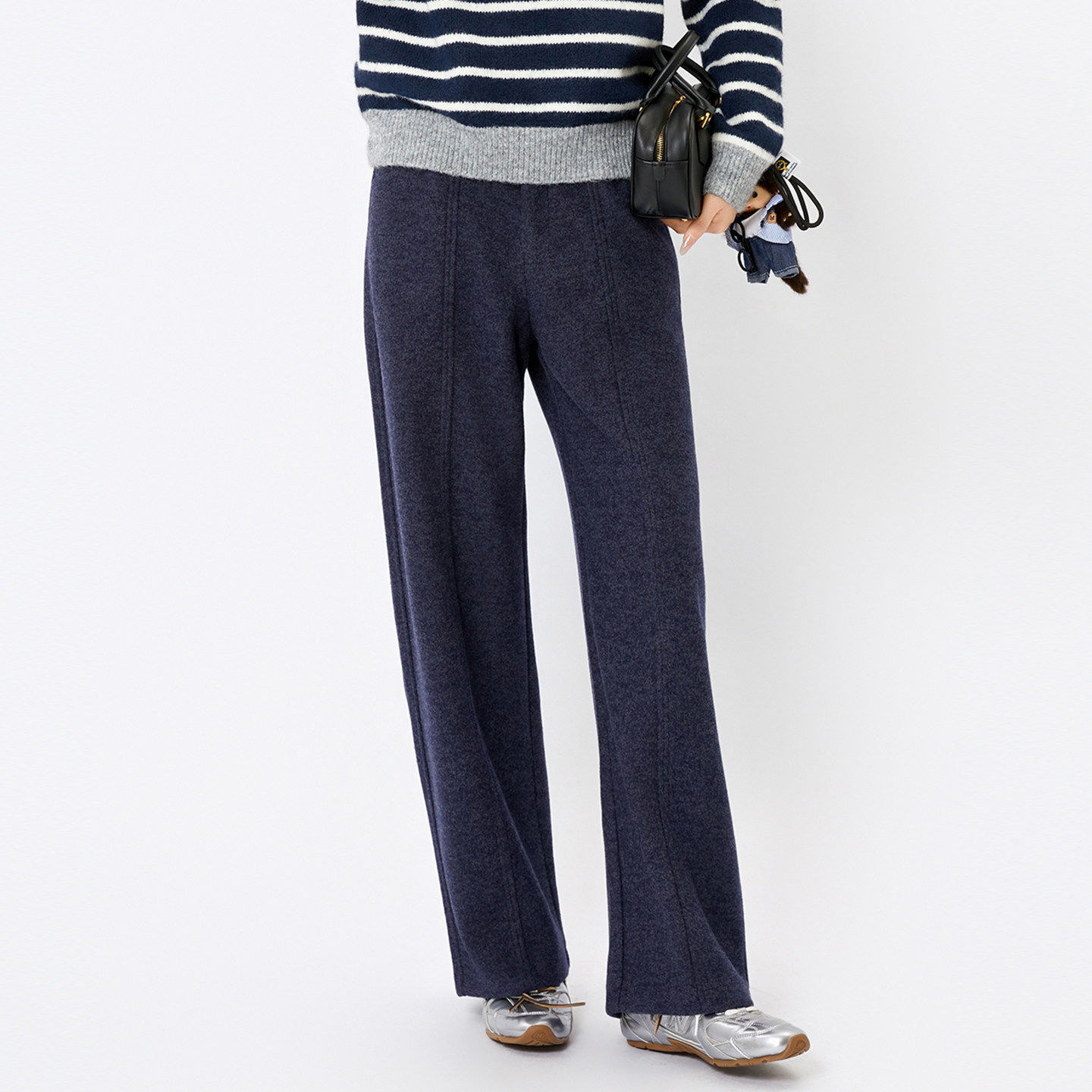 芭依璐休闲裤女2025冬季新款长裤高腰显瘦垂感时尚百搭直筒裤卫裤,女装/女士精品,休闲裤,淘宝优惠券,粉丝福利购,淘宝优惠卷