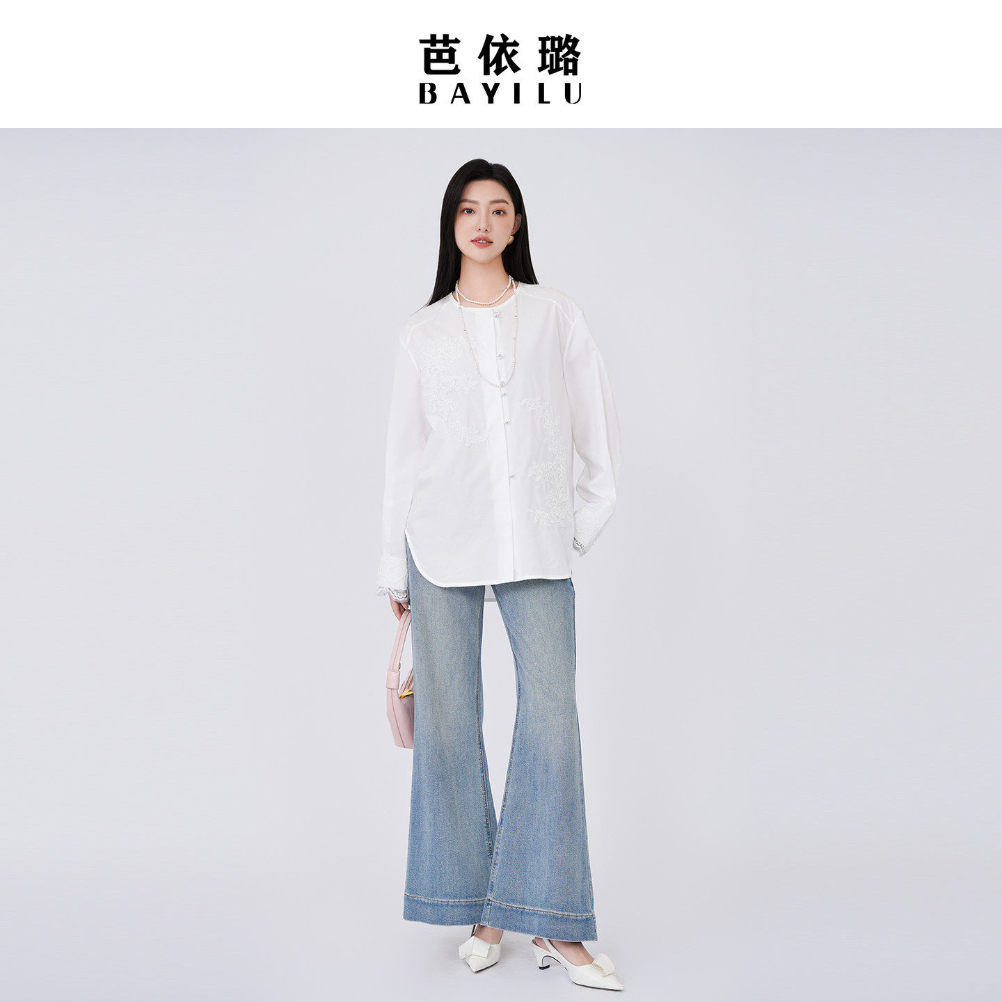 芭依璐牛仔裤2026春装新款女时尚百搭气质直筒裤显瘦阔腿洋气舒适,女装/女士精品,牛仔裤,淘宝优惠券,粉丝福利购,淘宝优惠卷