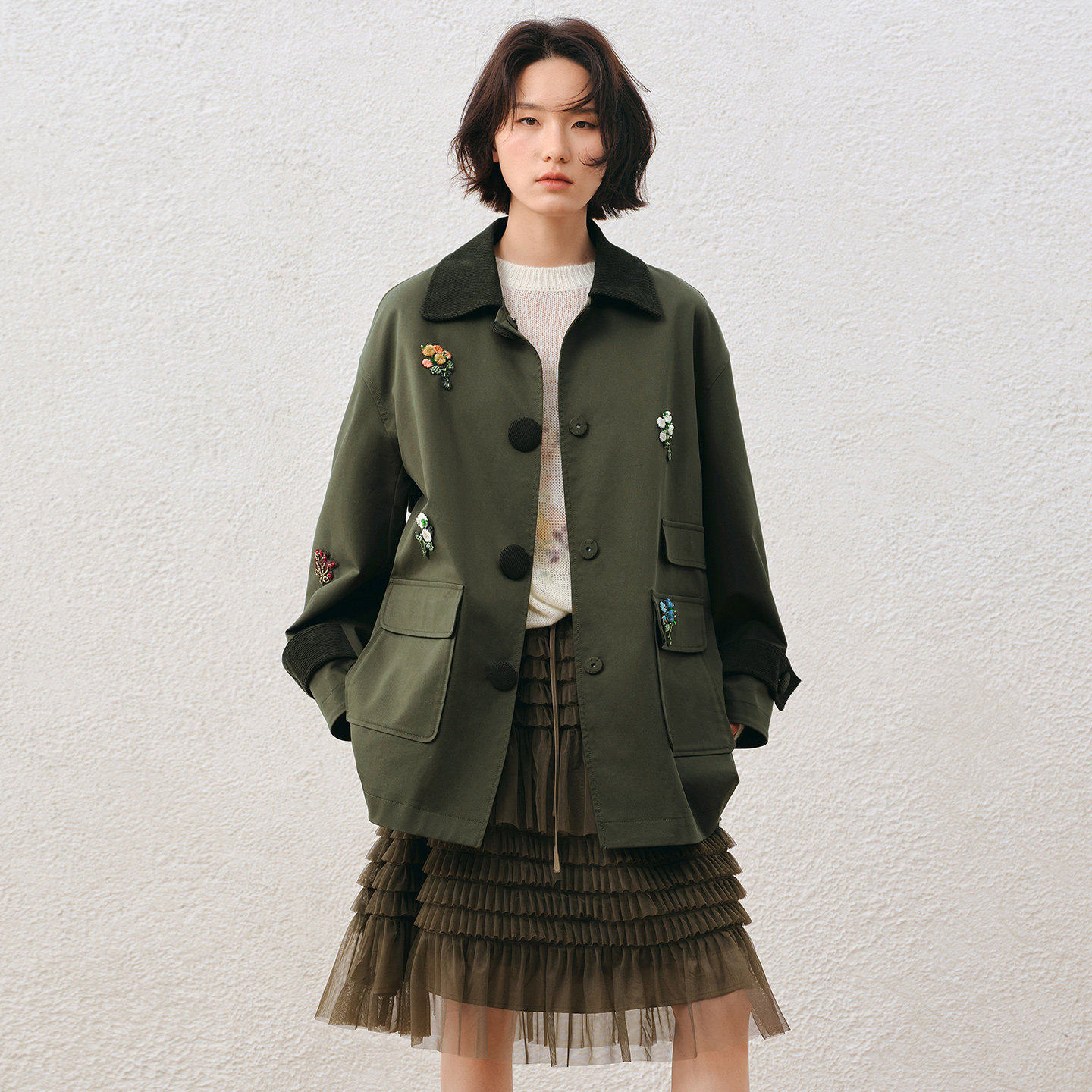 芭依璐风衣女款2026新款高级感外套中长款设计感小众秋季穿搭上衣