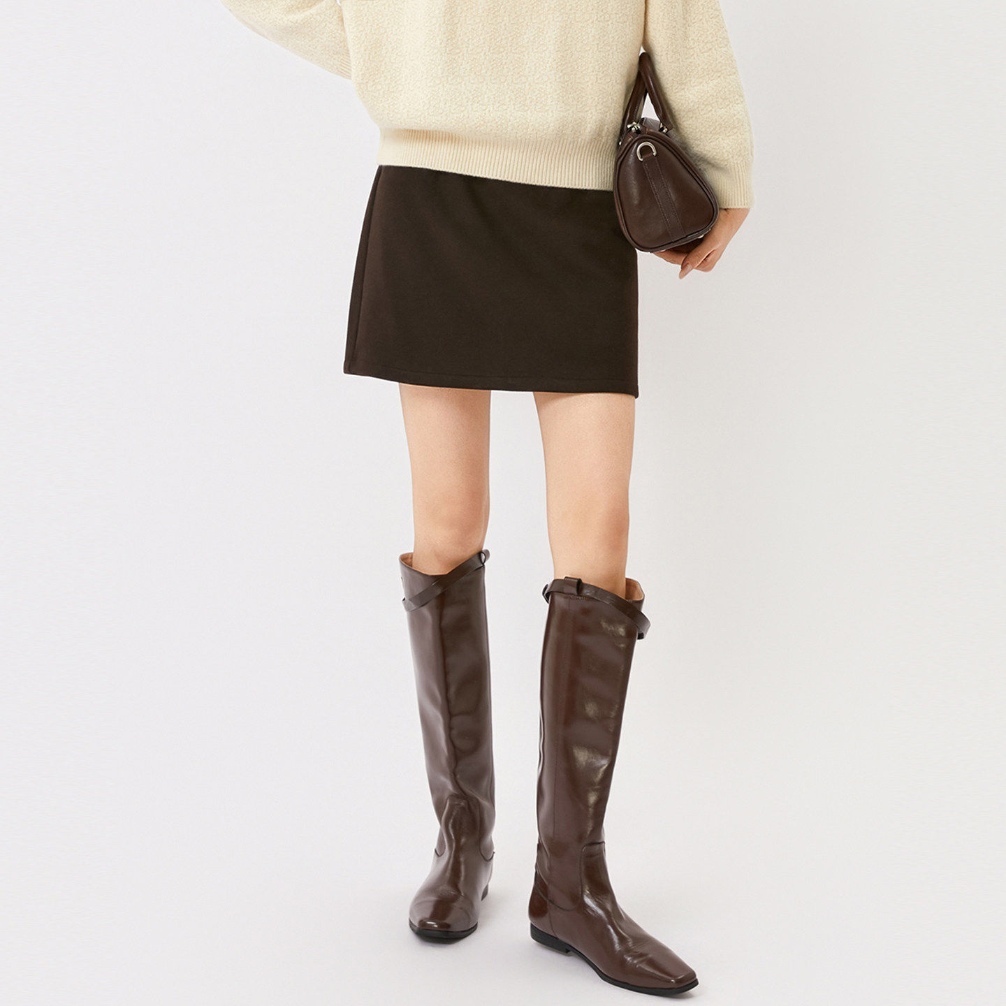 芭依璐半身裙2025冬季新款小个子百搭短款半裙韩版时尚显瘦A字裙