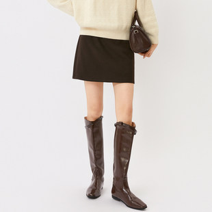 芭依璐半身裙2025冬季新款小个子百搭短款半裙韩版时尚显瘦A字裙