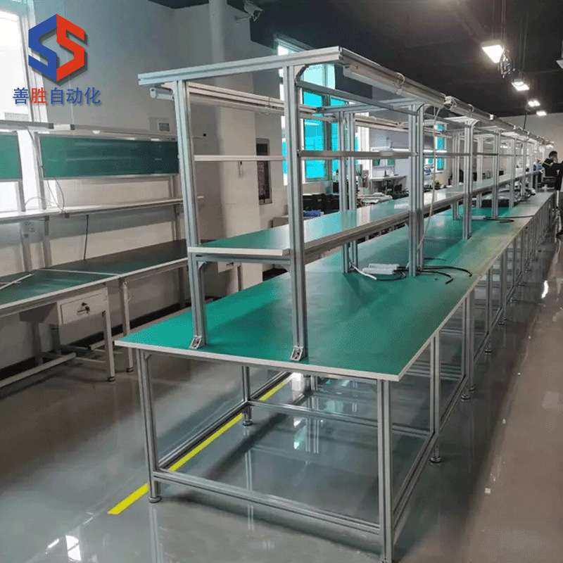 苏州防静电工作台 生产线工作台 电子厂装配桌子双面流水线操作台