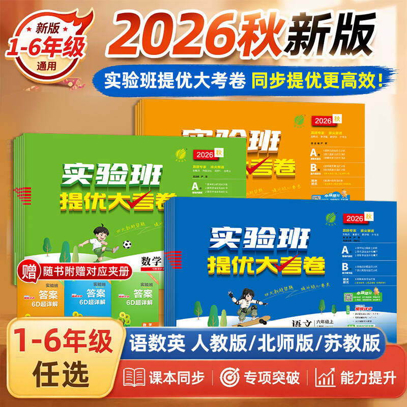 小学实验班提优大考卷语数英