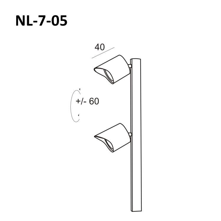 led立杆射灯 2*3w聚光灯展柜灯珠宝玻璃柜展示柜珠宝柜博物馆