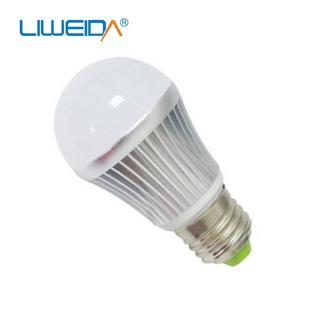 LED铝壳球泡灯高亮低光衰灯泡 5W蘑菇灯恒流电源高显色指数室内灯