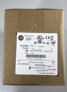 AB 罗克韦尔变频器 22F-D6P0N103 2.2KW 3.0HP