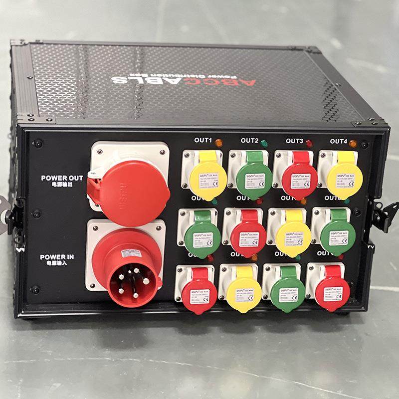 金三湖12路16A工业插电源箱舞台灯光LED大屏配电箱演出租赁直通箱