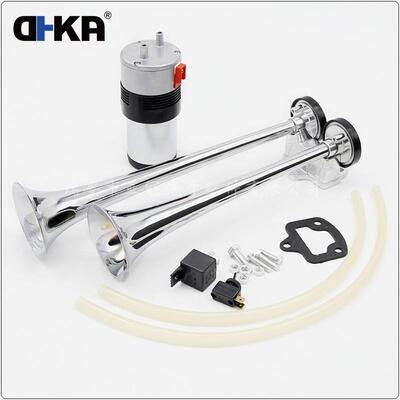 DHKA亚冠-AS177现货 FALA 两管大气泵气喇叭 12V汽车火车声改装