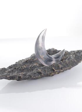 梵茜新中式创意小船摆件样酒店展厅板房客厅中式小舟软装高档摆件