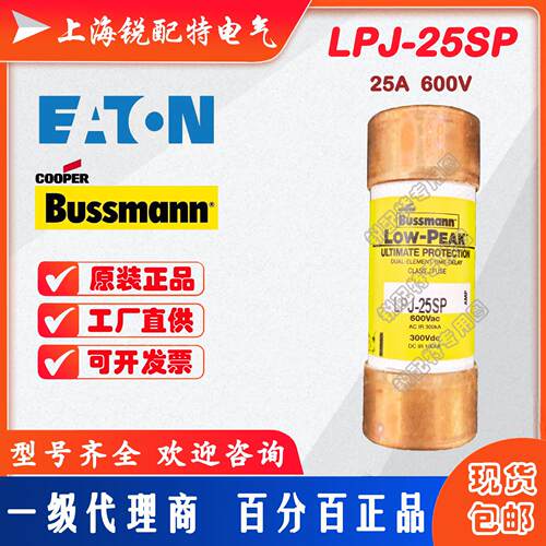 LPJ-25SP 延时保险丝 600V 25A 巴斯曼BUSSMANN熔断器