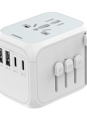 旅行充电器TypeC插座自恢复保险丝美欧英澳规3092A2C多功能充电座