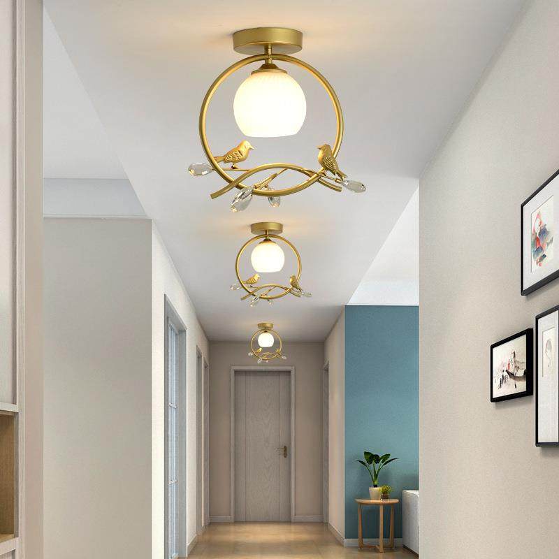 北欧过道灯门厅入户玄关衣帽间走廊吧台阳台灯具创意小鸟吸顶灯饰,家装灯饰光源,客厅吸顶灯,淘宝优惠券,粉丝福利购,淘宝优惠卷