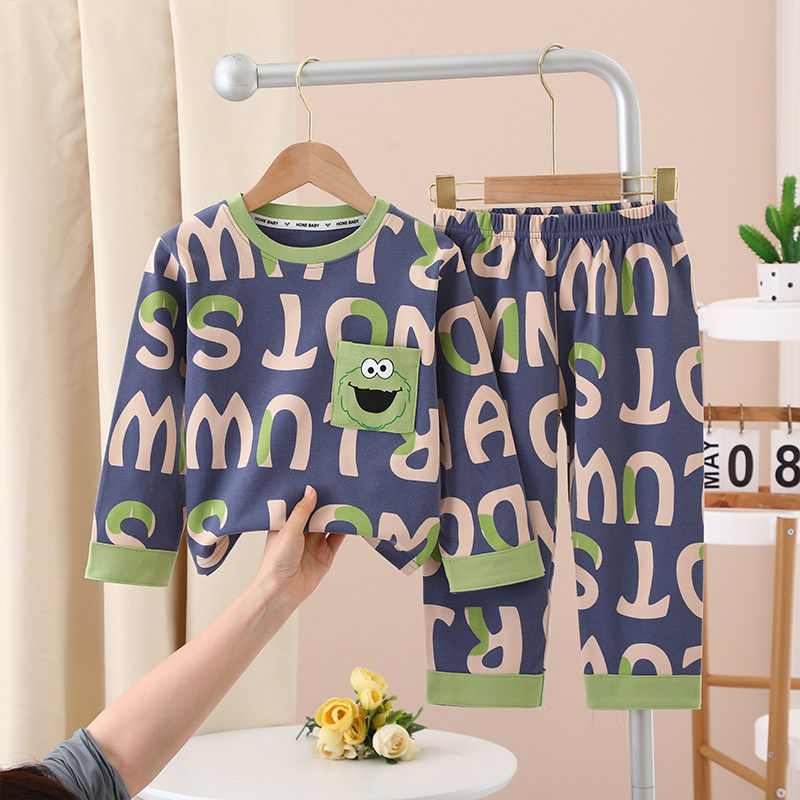 儿童睡衣男童长袖纯棉a类衣服男孩家居服奥特曼内衣女童套装秋衣,童装/婴儿装/亲子装,家居服套装,淘宝优惠券,粉丝福利购,淘宝优惠卷