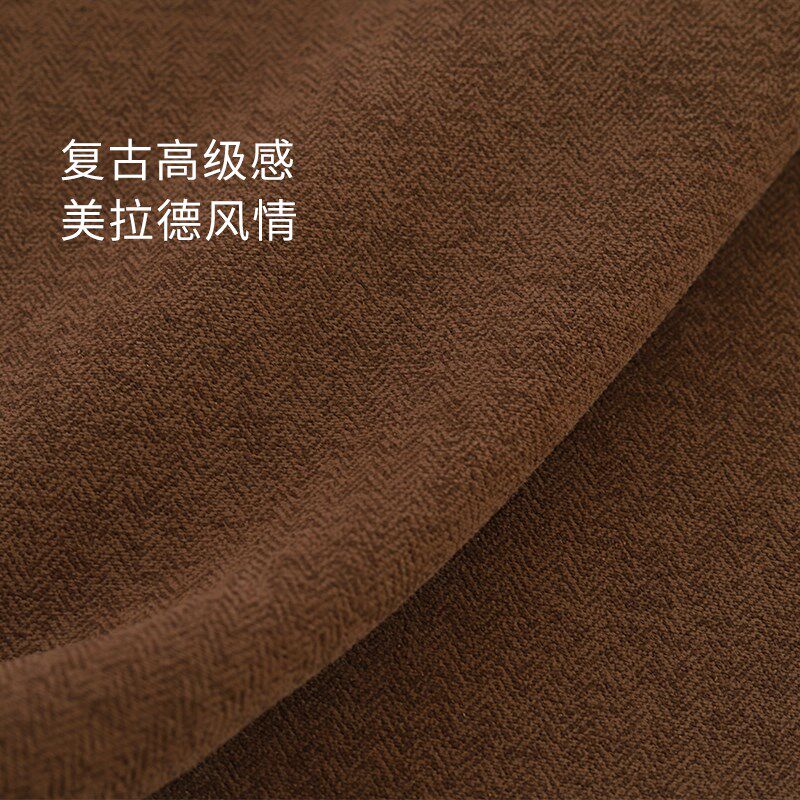 松萝  布盒子2024新款美拉德中古风至尊羊毛绒客厅卧室遮光窗帘