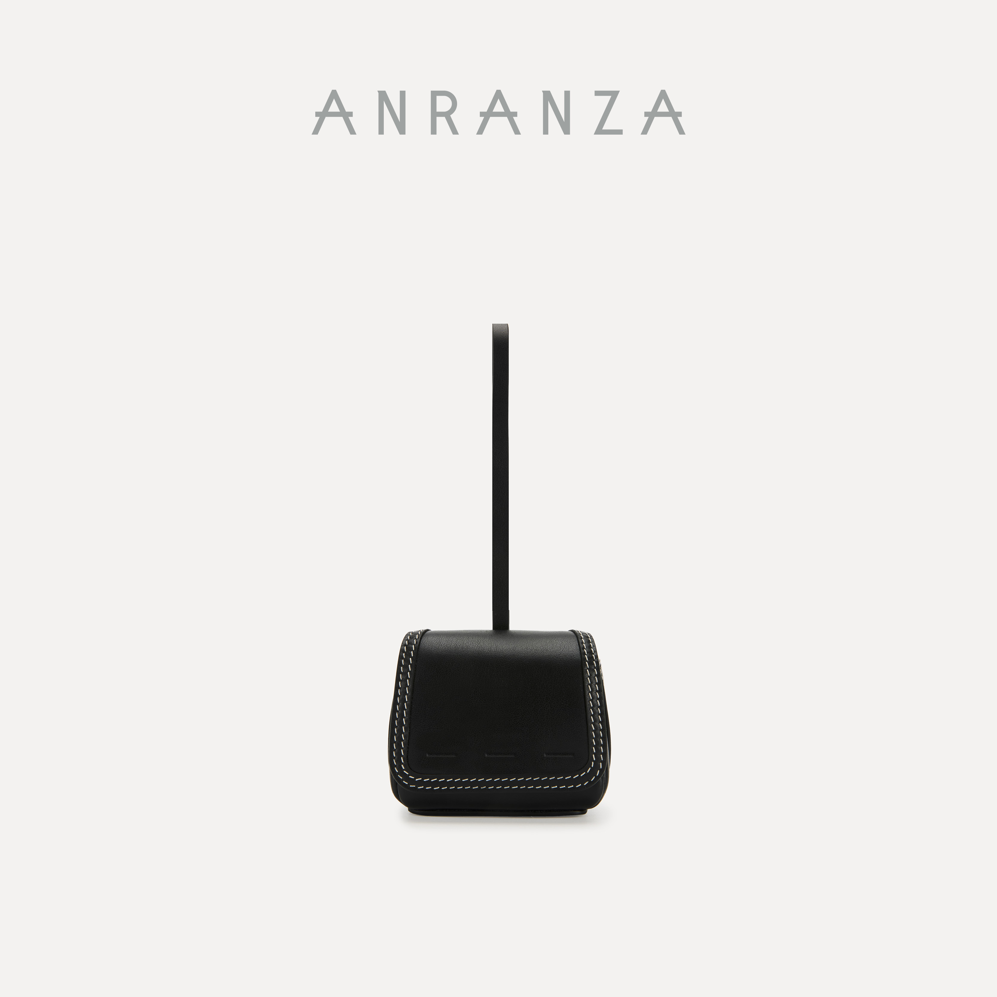 ANRANZA尘光头层牛皮奢感耳机包零钱包真皮时尚包挂饰
