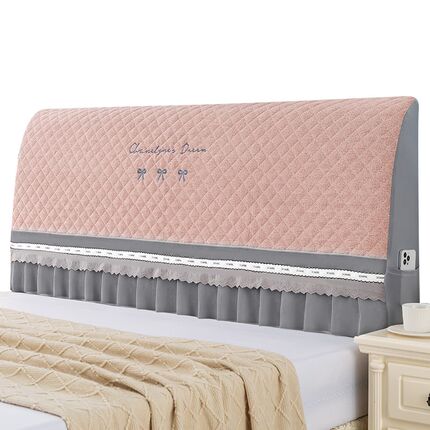 床头套罩软包简约防尘通用全包万能床头罩木床靠背套2024新款