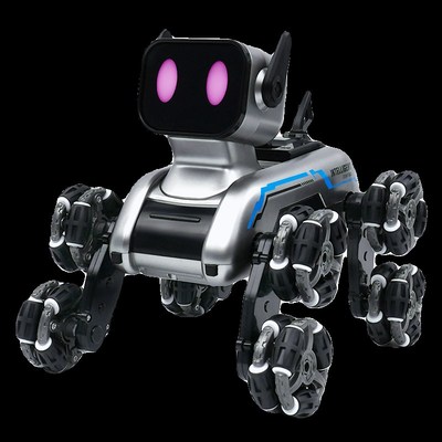 2024新款儿童智能遥控机器狗玩具汽车男孩生日礼物八轮四驱机械人